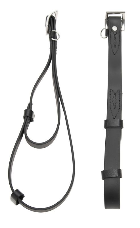 WAHLSTEN PREMIUM DOBBLE HÅNDSTROPPER, BIOTHANE, SVART