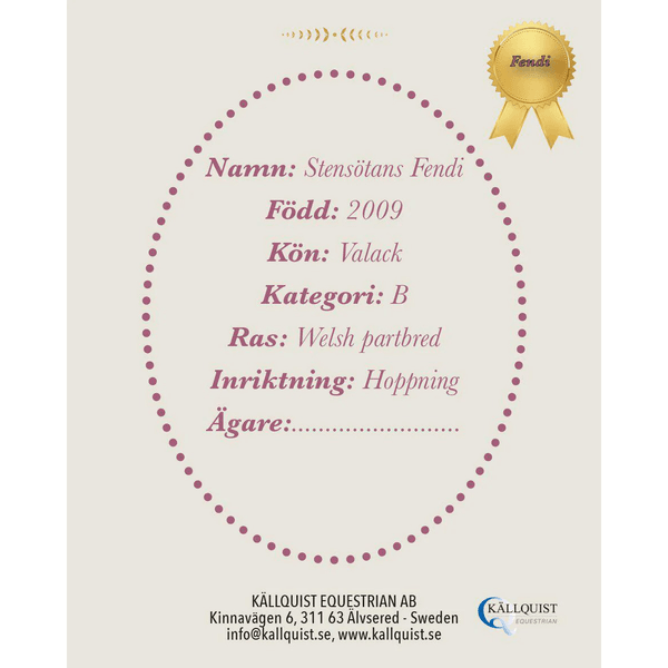 Hovedbilde Kjepphest Fendi